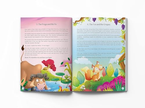 101 Aesop's Fables For Children 5 Minutes Read Aloud Illustrated Tales With Morals (Hardcover)