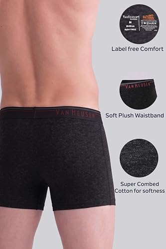 Van Heusen Men’s Cotton Boxer Briefs Pack of 2 | Long Trunk | No ride-up | Super Combed Cotton for softness | Open Front Fly | Moisture‑Wicking | Sweat Absorbant | All‑Day Fresh Technology | Long Last (₹489.00 with 17 percent savings)