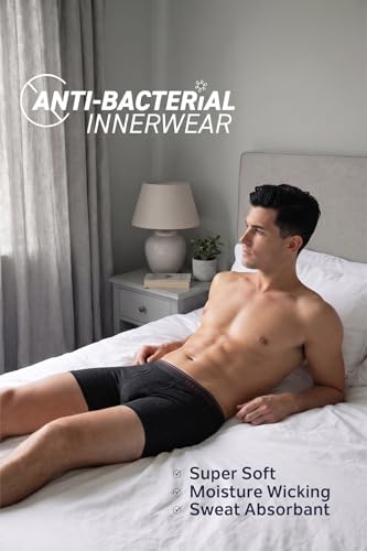 Van Heusen Men’s Cotton Boxer Briefs Pack of 2 | Long Trunk | No ride-up | Super Combed Cotton for softness | Open Front Fly | Moisture‑Wicking | Sweat Absorbant | All‑Day Fresh Technology | Long Last (₹588.00)