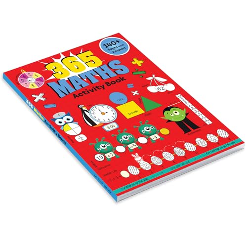 365 Maths Activity Book: Fun Activities and Practice Sheets | Learn Counting, Addition & Subtraction | Ages 4–7 | 3 Hours of Interactive Learning (Paperback)