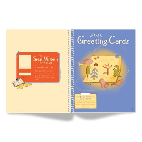 The Great Writer's Book for Kids | Creative Activity Book for Budding Writers with Stickers, DIY Craft, Cutouts & Certificate | Create Greeting Cards, Jokes, Stories & More (Ages 5-10) (Hardcover)
