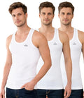 Lux Cozi Men's Solid White Vest | Vest for Men | Pack of 3 (3XL)