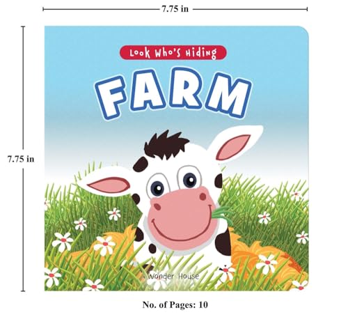 Look Who's Hiding - Farm : Pull The Tab Novelty Books For Children (Board book)