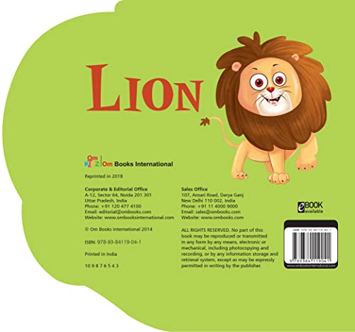 Board Book : Lion ( Animals and Birds ) - Cutout Board Books (Board book)