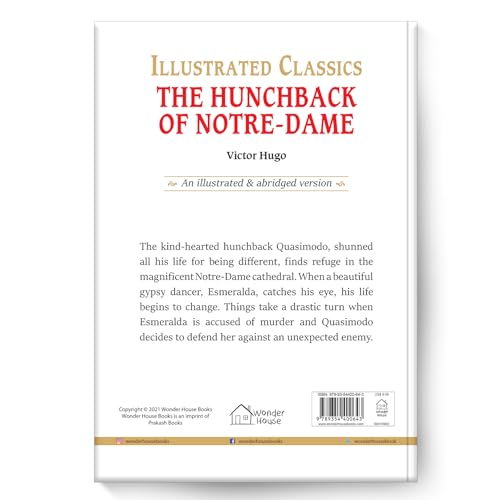 The Hunchback of Notre-Dame for Kids : Illustrated Abridged Children Classic English Novel with Review Questions (Hardcover)