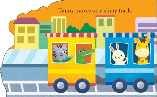Cutout Board Book : Train Engine - Small Wheel for Children's Activity | Picture | Cute Rhymes | Wonderful Gift for Kids; 1+ Ages (Board book)