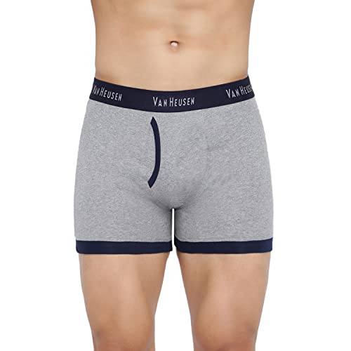 Van Heusen Men’s Cotton Trunks Pack of 2 | Fashion Trunk with contrast colors |Super Combed Cotton for softness | Open Front Fly | Moisture‑Wicking | Sweat Absorbant | All‑Day Fresh Technology |Long L (₹610.00 with 7 percent savings)