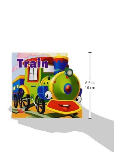 Board Book : Train ( Transport ) - Cutout Board Books (Hardcover)