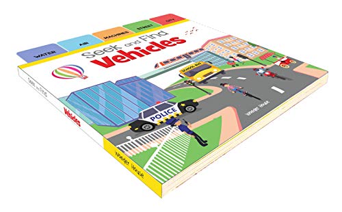 Seek And Find - Vehicles : Early Learning Board Books With Tabs (Board book)