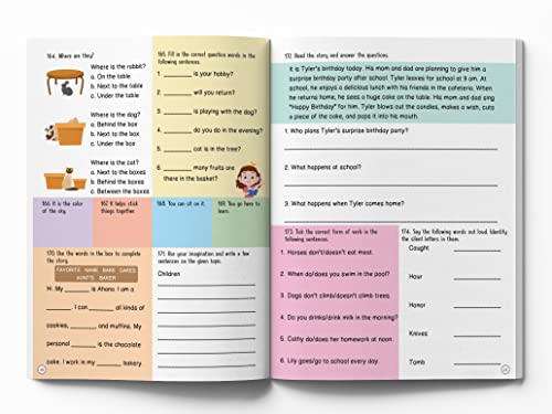 201 English Activity Book: Fun Activities and Grammar Exercises | Alphabet & Words, Rhyming & Opposites | Ages 5–9 | 4+ Hours of Interactive Learning (Paperback)