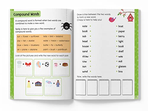 Spelling Time- Activitiy Workbook for Kids (Ages 6-8) I Vocublary Building I Writing Practice I Screen Free time of 2.5 hours (Paperback)