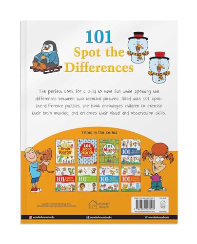 101 Spot the Differences: Fun Activity Book for Children | Improve Observation & Concentration | Ages 5–9 | 3+ Hours of Engaging Puzzles (Paperback)