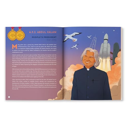 The Padmas: Fifty Stories of Perseverance | Illustrated Biographies of Padma Awardees | A.P.J. Abdul Kalam, Indra Nooyi, Milkha Singh and more | Ages 8+ (Paperback)