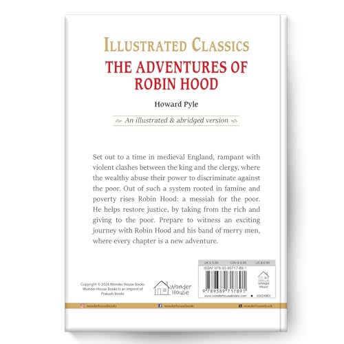 The Adventures of Robin Hood: Illustrated Abridged Children Classics English Novel With Review Questions (Hardback) (Hardcover)