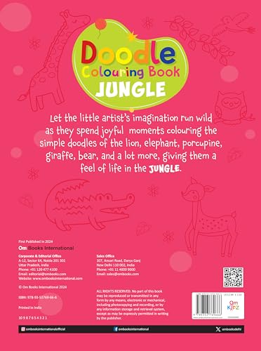 Colouring Book: Doodle Colouring Book Jungle (Paperback)