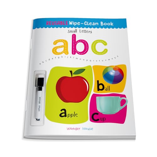Reusable Wipe And Clean Book - Small Letters : Write And Practice Small Letters (Hardcover)