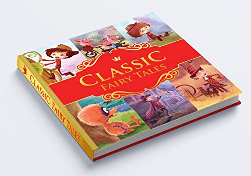 Classic Fairy Tales: Ten Traditional Fairy Tales For Children (Abridged and Retold With Large Font For Easy Reading) 8 Inches X 8 Inches - Hardback (Hardcover)