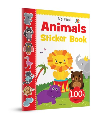 My First Animal Sticker Book: Exciting Sticker Book With 100 Stickers (Hardcover)