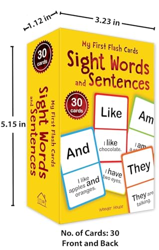 Wonder House My First Flash Cards: Sight Words and Sentences for Cognitive Skills (Flash Cards For Children) (Card Book)
