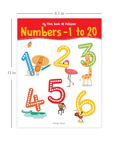 My First Book of Patterns: Numbers 1 to 20 – Write and Practice Line Patterns and Numbers 1–20 | Pre-Writing and Number Tracing Workbook for Kids Ages 3–5 | 2+ Hours of Early Math Fun (Paperback)