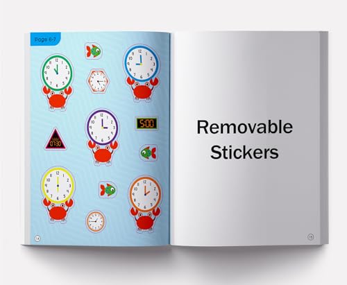 Tell the Time: Sticker Activity Book for Children | Learn to Read the Clock with 100+ Stickers | Ages 4–7 | Fun Way to Master Time Concepts (Paperback)