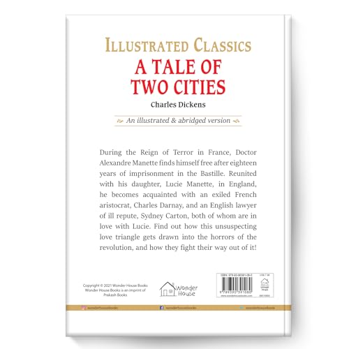 A Tale of Two Cities : Illustrated Abridged Children Classics English Novel with Review Questions (Hardcover)