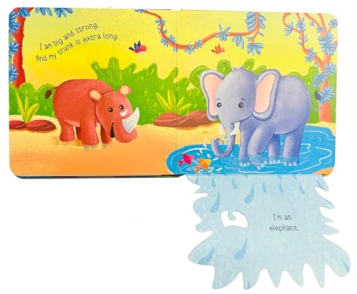 Peek-A-Boo! Jungle Board Book for Children: Lift the Flap Adventure for Babies and Toddlers | Discover Wild Creatures in an Interactive Board Book | Learn & Play with Jungle Creatures (Board book)