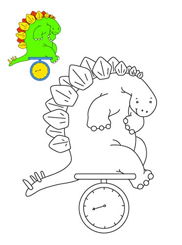 Colouring book : Copy Colour Dinosaurs (Colouring book for kids) (Paperback)