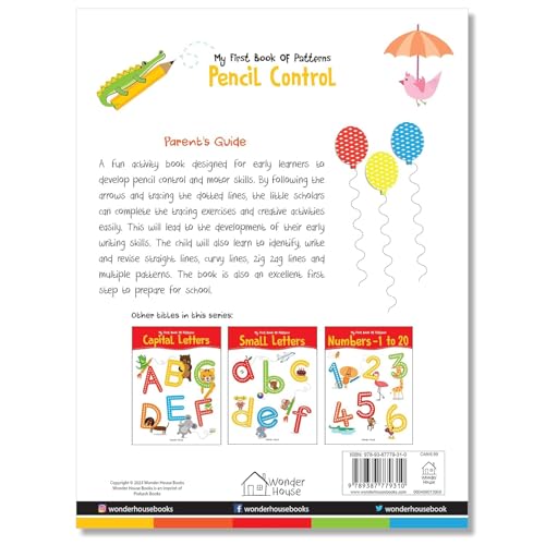 My First Book of Patterns Pencil Control: Patterns Practice book for kids (Pattern Writing) |Best Selling Tracing Book for Kids in India | Early Learning | Tracing Lines & Pattern Writing Activities | (Paperback)