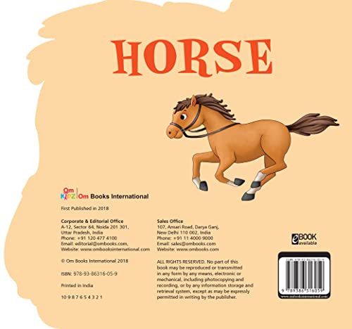 Board Book : Horse ( Animals and Birds ) - Cutout Board Books (Board book)