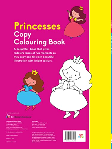 Colouring book : Copy Colouring Book Princess (Colouring book for kids) (Paperback)