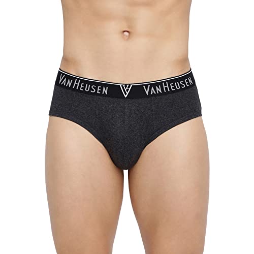 Van Heusen Men’s Cotton Briefs Pack of 3| Ribbed Cotton | Anti-Bacterial | Stay fresh | Sweat Absorbant | Moisture-Wicking | Long Lasting Colors |Breathable Combed Cotton for extra comfort | Soft Wais (₹867.00)