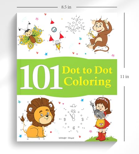 101 Dot To Dot Coloring: Fun Activity Book For Children (Hardcover)