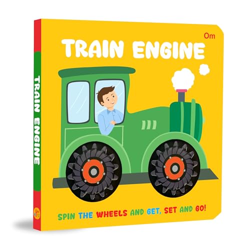 Board Book: Train Engine Wheel Book - Wheel books for kids - Board Book for Children Age 1-3 Years (Board book)
