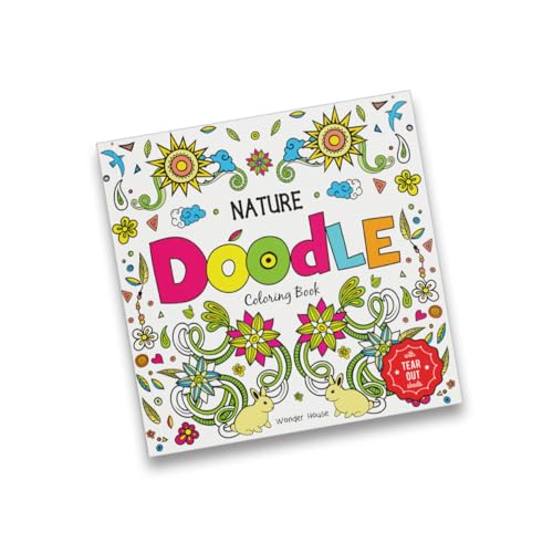 Nature Doodle Coloring Book : Children Coloring Book With Tear Out Sheets (Hardcover)