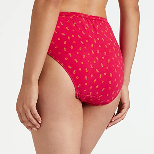 Van Heusen Women’s 100% Cotton Hipster Panty – Pack of 3 | Everyday Panty | Anti‑Bacterial Tech | Keeps you dry and Fresh | Sweat Absorbent | Inner Elastic | No‑Marks Waistband | Printed | (Assorted E (₹423.00 with 27 percent savings)