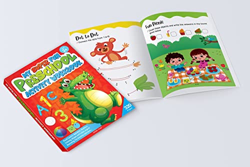 My Super Fun Preschool Activity Workbook for Children | Patterns, Colors, Shapes, Numbers, Alphabet & More | Ages 3–5 | 100+ Interactive Early Learning Activities (Paperback)