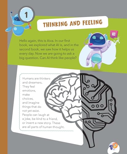 AI: My First Guide to AI - Can AI Think Like Us? | Beginner’s STEM Book for Kids | Learn Artificial Intelligence, Human vs Machine Thinking & Future Tech | Educational Guide for Ages 8+ (Paperback)