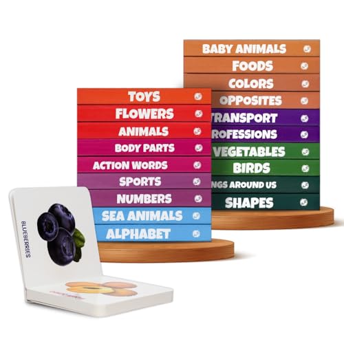 Kids' First Library Boxset of 20 Board Books, Early Learning Educational Book for Toddlers, Books for 1-3 Year Old, Animals, Fruits, Vegetables, Transport, Toys (Board book)