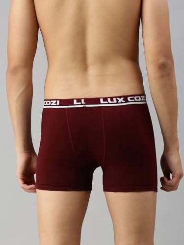 Lux Cozi Bigshot Longs Solid Underwear for Men Combo, Breathable 100% Cotton Underwear for Man Pack of 3 (Colors May Vary) (XL)