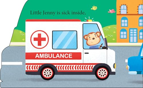 Cutout Board Book : Ambulance - Small Wheel for Children's Activity | Picture | Cute Rhymes | Wonderful Gift for Kids; 1+ Ages (Board book)