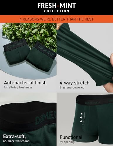 DAMENSCH Men Solid Anti-Odour Peppermint Finish, Ultra Soft with Premium Shine EPP Classic Trunks (₹229.00 with 23 percent savings)