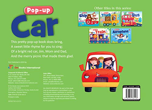 Pop Up Car Book for Children: 3D Kids Interactive Vehicle Adventure Pop Up Book | Pop Up Fun with Vehicles | Exciting Cars & Engines | Cars for Little Learners | Little Drivers’ Pop Up Picture Book; 3 (Paperback)