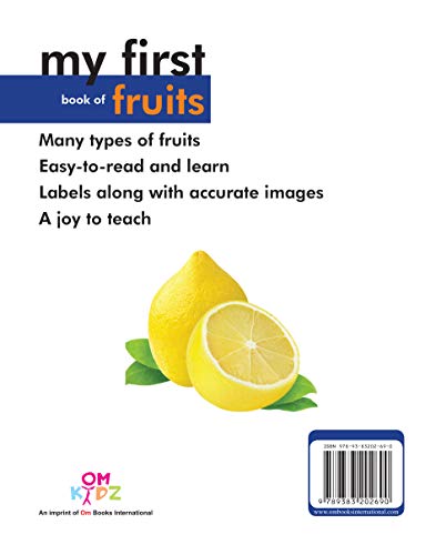 My First Book of Fruits for Children: Fruit Names with Realistic Images | Early Word Recognition | Fun Introduction to Healthy Eating | Learn and Name Fruits with Joy | Colourful Learning Journey for  (Paperback)