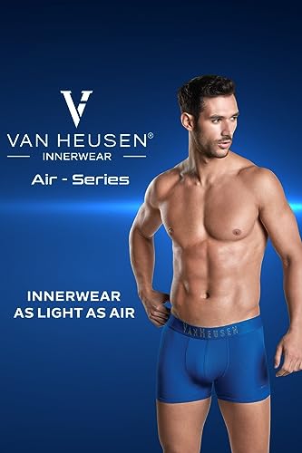 Van Heusen Men Breathable AIR Series Active Trunks - Polyamide Elastane - Swift Dry, High Stretch Mesh_40047_Pure Black01_L Pure Black