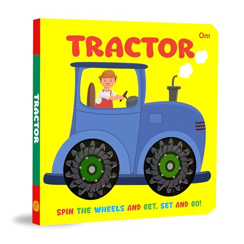 Board Book: Tractor Wheel Book - Wheel books for kids - Board Book for Children Age 1-3 Years (Board book)