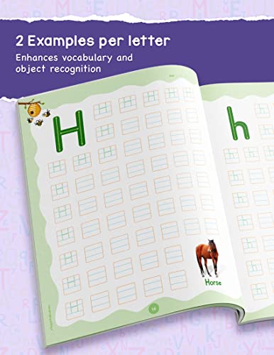 Blossom English Alphabet Writing Book for Kids | 3 to 5 Year Old | ABCD Capital and Small Letter Practice and Activities for Nursery Children | 55 Practice Boxes for each Letter [Paperback] Target Pub (Paperback)