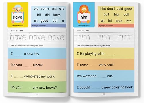 101 Sight Words and Sentences: Activity Book for Children | 400+ Sentences to Read and Practice | Ages 4–7 | Build Early Reading Fluency with Fun Exercises (Paperback)