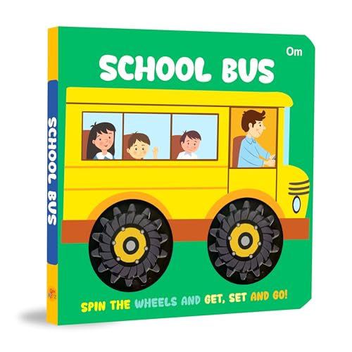 Board Book: School Bus Wheel Book - Wheel books for kids - Board Book for Children Age 1-3 Years (Board book)