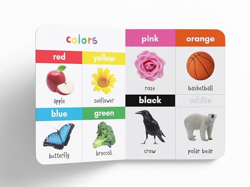 My First 100 Words: Padded Board Book for Kids | Learn First Words with Bright Pictures from Everyday Life – Animals, Food, Toys, Objects & More | Early Learning Book for Babies, Toddlers & Preschoole (Board book)